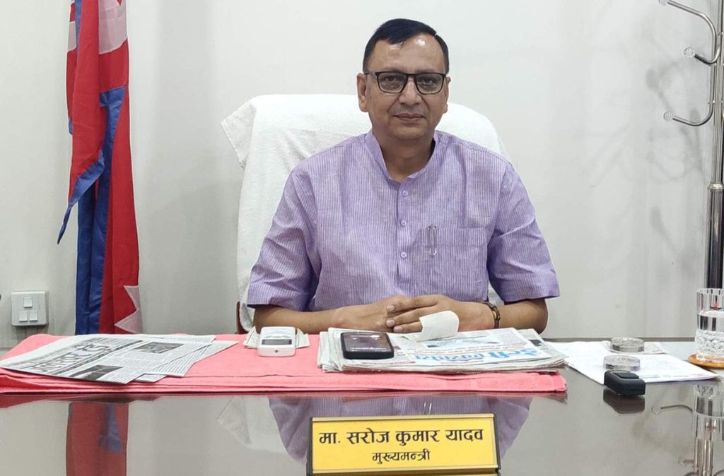 मधेश प्रदेशका मधेशका मुख्यमन्त्री यादवले आज विश्वासको मत लिँदै