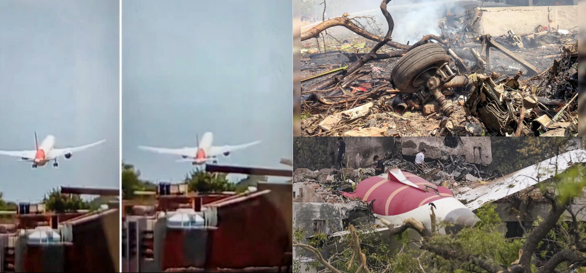 एयर इण्डिया विमानको दुर्घटनाको मुख्य कारण इन्धन आपूर्ति बन्द हुनु रहेको प्रारम्भिक निष्कर्ष