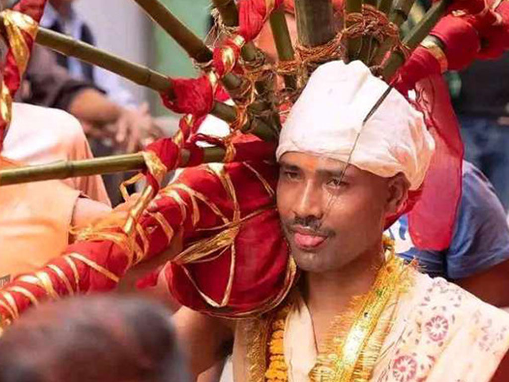 वैशाख २ गते सुजनले तेस्रोपटक जिब्रो छेडेर जात्रा चलाउने