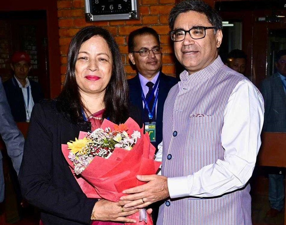 भारतीय विदेश सचिव मिश्री काठमाडौंमा