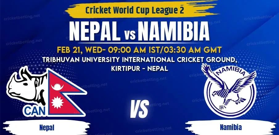 विश्वकप क्रिकेट लिग–२ मा नामिबियासँगको खेलमा नेपालले टस हारेर ब्याटिङ गर्दै