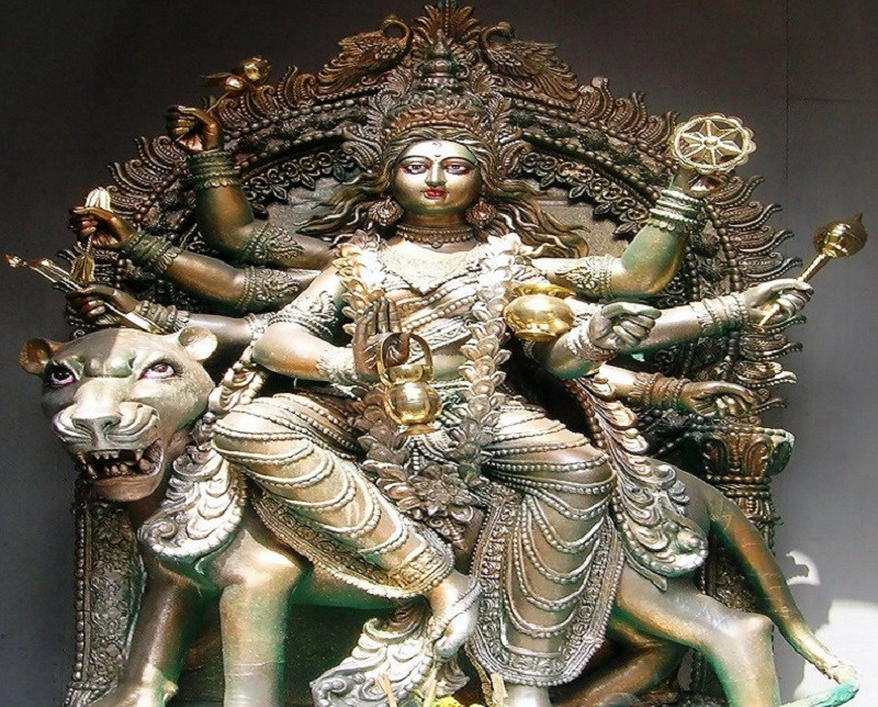 नवरात्रको चौथो दिन कुष्माण्डा देवीको विधिपूर्वक पूजाआराधना गरिँदै