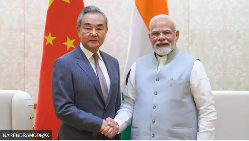 मोदी र चिनियाँ विदेशमन्त्री वाङ यीबीच भेटवार्ता, सीमामा शान्ति र स्थिरता कायम राख्ने प्रतिबद्धता