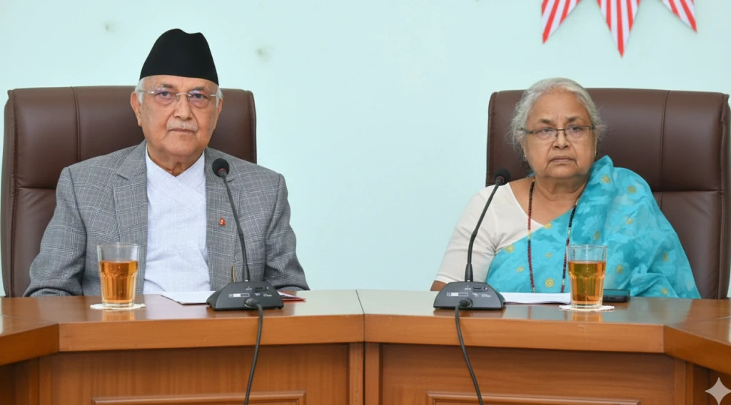 ओली र प्रधानमन्त्री कार्कीबीच २ घण्टा छलफल