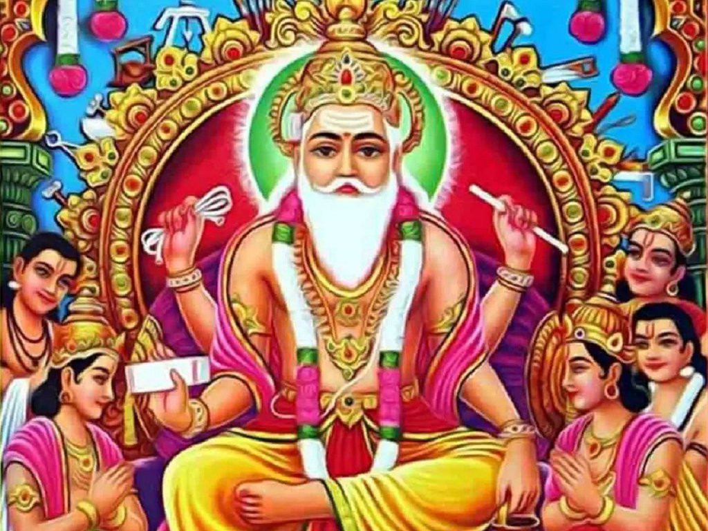 कालीगढले पूजा आराधना गरी विश्वकर्मा पूजा पर्व मनाउँदै