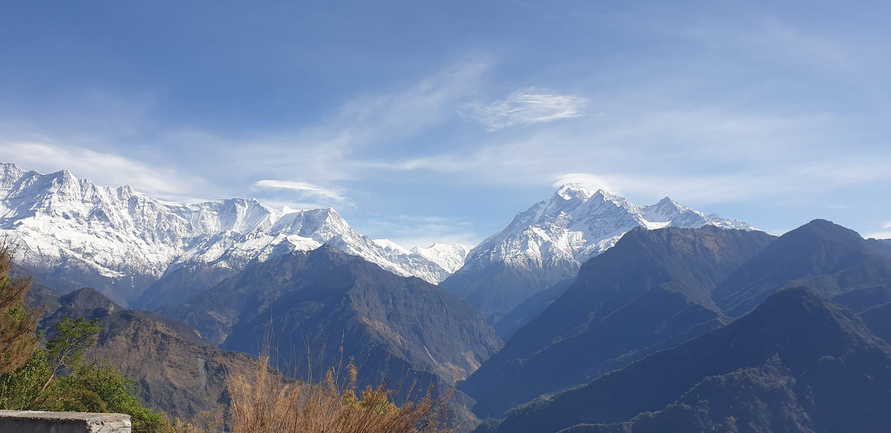 ताकमकोतबाट देखिएको धौलागिरि हिमश्रृङ्खला