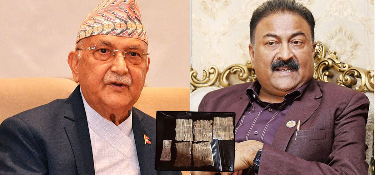भ्रष्टाचार प्रकरणमा मुछिएका मन्त्री राजकुमार गुप्ता प्रधानमन्त्री निवास बालुवाटारमा