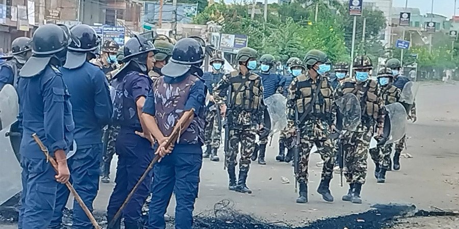 सुनसरीका विभिन्न क्षेत्रमा कर्फ्यु यथावत, अर्को आदेश नआउँदासम्म लागू