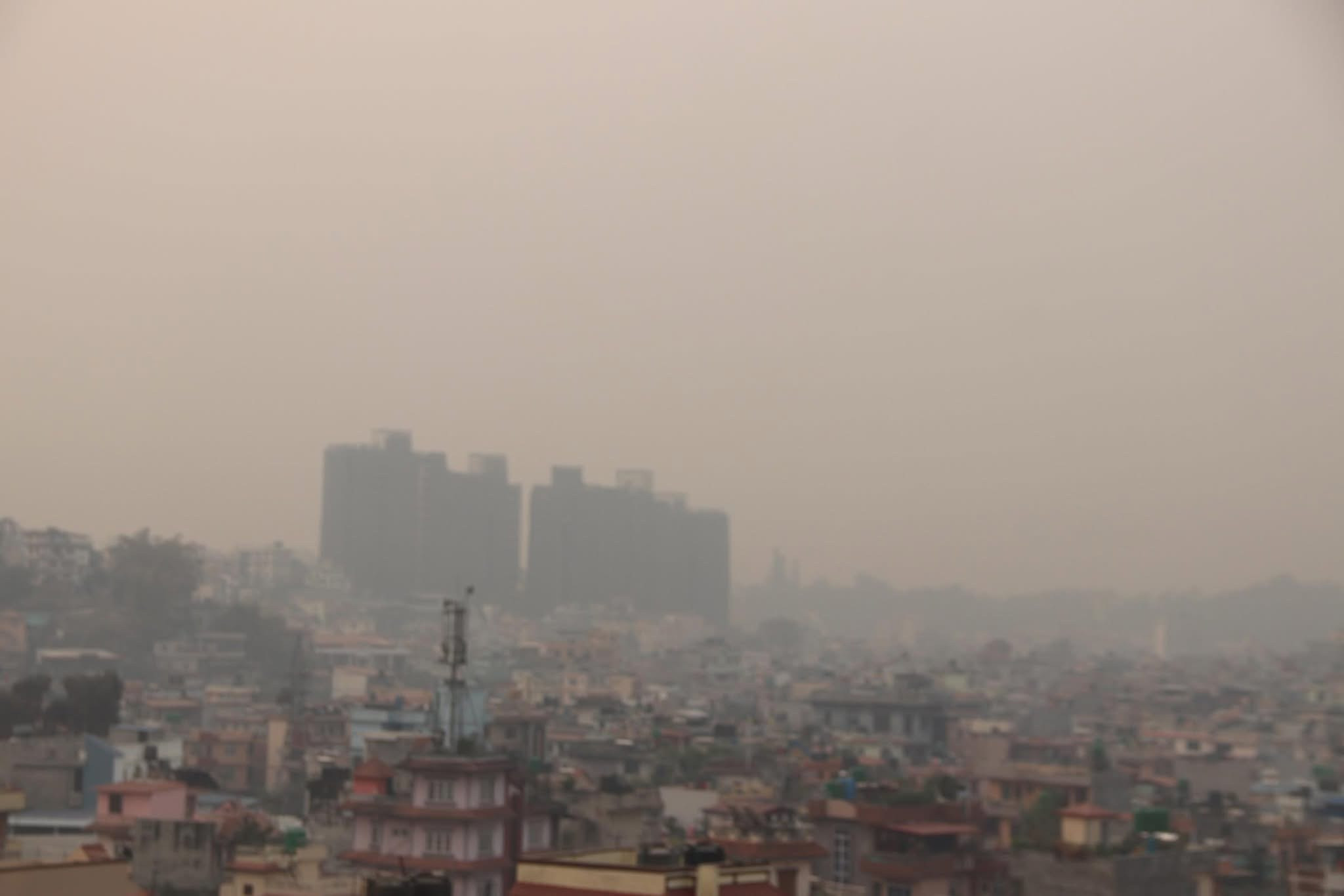 काठमाडौं विश्वका प्रदूषित शहरको पहिलो नम्बरमा, एक्यूआई २६२