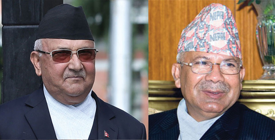 नेकपा एसलाई एमालेमा समाहित गरेर राष्ट्रपति बन्न माधव नेपाललाई ओलीको प्रस्ताव