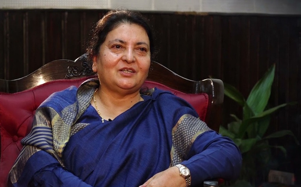 शान्ति र अहिंसासम्बन्धी दर्शनको सान्दर्भिकता अझ बढ्दै गएको छ:  पूर्वराष्ट्रपति भण्डारी