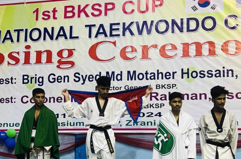 प्रथम बिकेएसपी अन्तर्राष्ट्रिय तेक्वान्दो च्याम्पियननसिपमा आयुष र इरफानलाई ढाकामा स्वर्ण