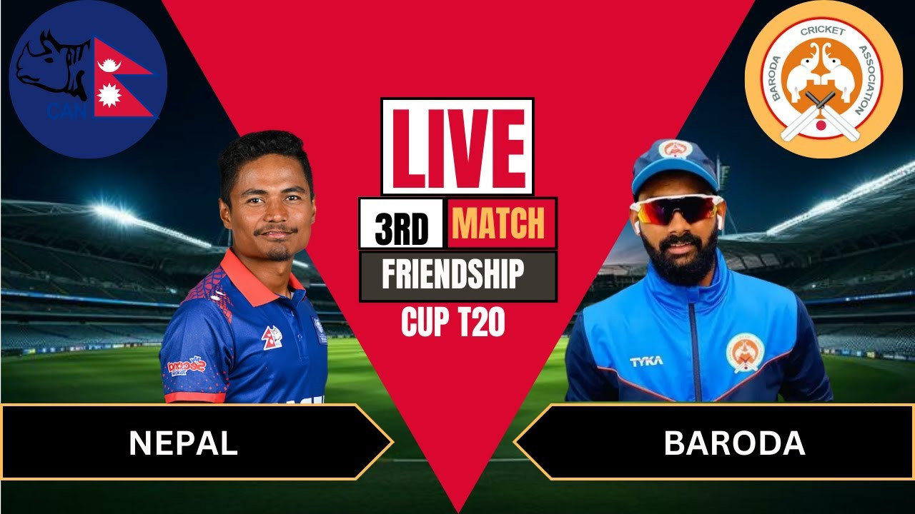 🔴LIVE : NEPAL vs BARODA, १५७ को टार्गेट डिफेन्ड गर्दै नेपाल