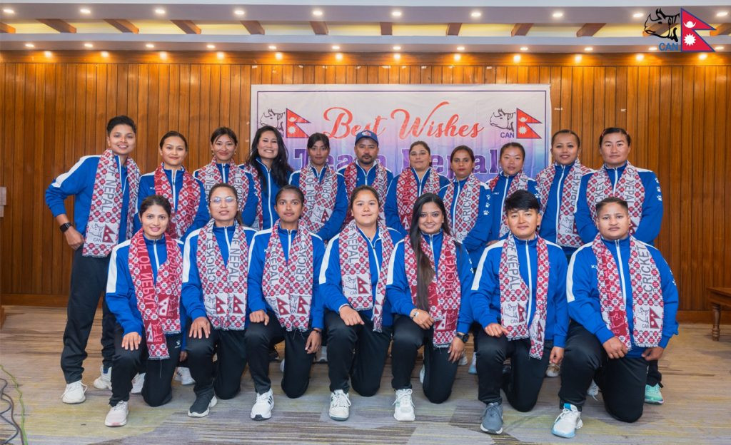 एसीसी महिला प्रिमियर कप खेल्ने टोलीको आज बिदाइ
