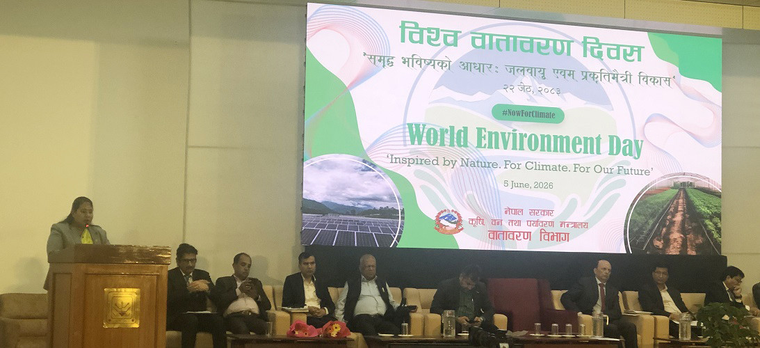 जलवायु र प्रकृतिमैत्री विकासबाटै समृद्धि सम्भव : मन्त्री चौधरी