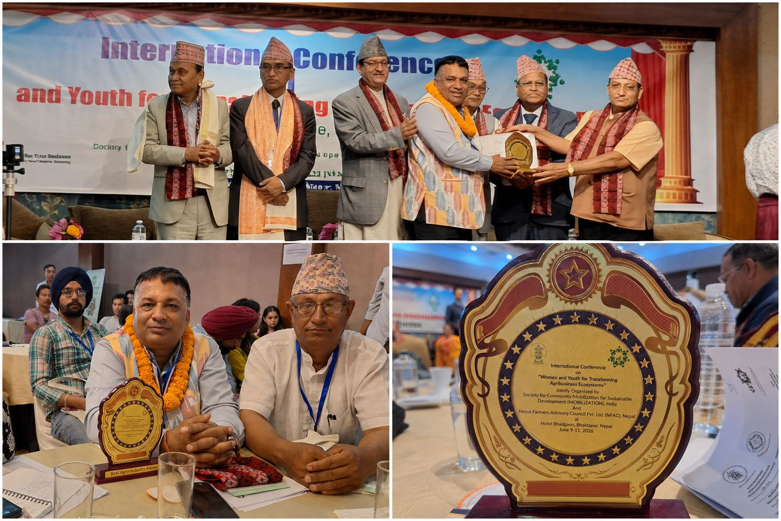 नवप्रभात डेरीलाई अन्तर्राष्ट्रिय ‘उत्कृष्ट कृषि उद्योग’ पुरस्कार