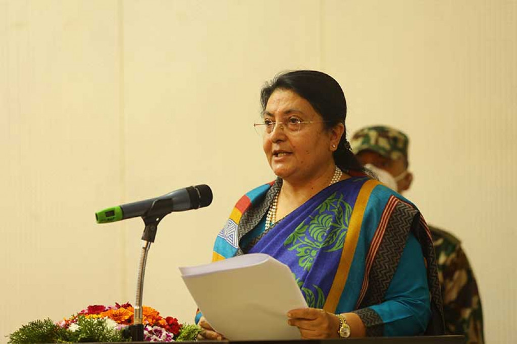 विकास र पूर्वाधारमा विदेशी लगानी बढाउनुपर्छ : पूर्वराष्ट्रपति भण्डारी