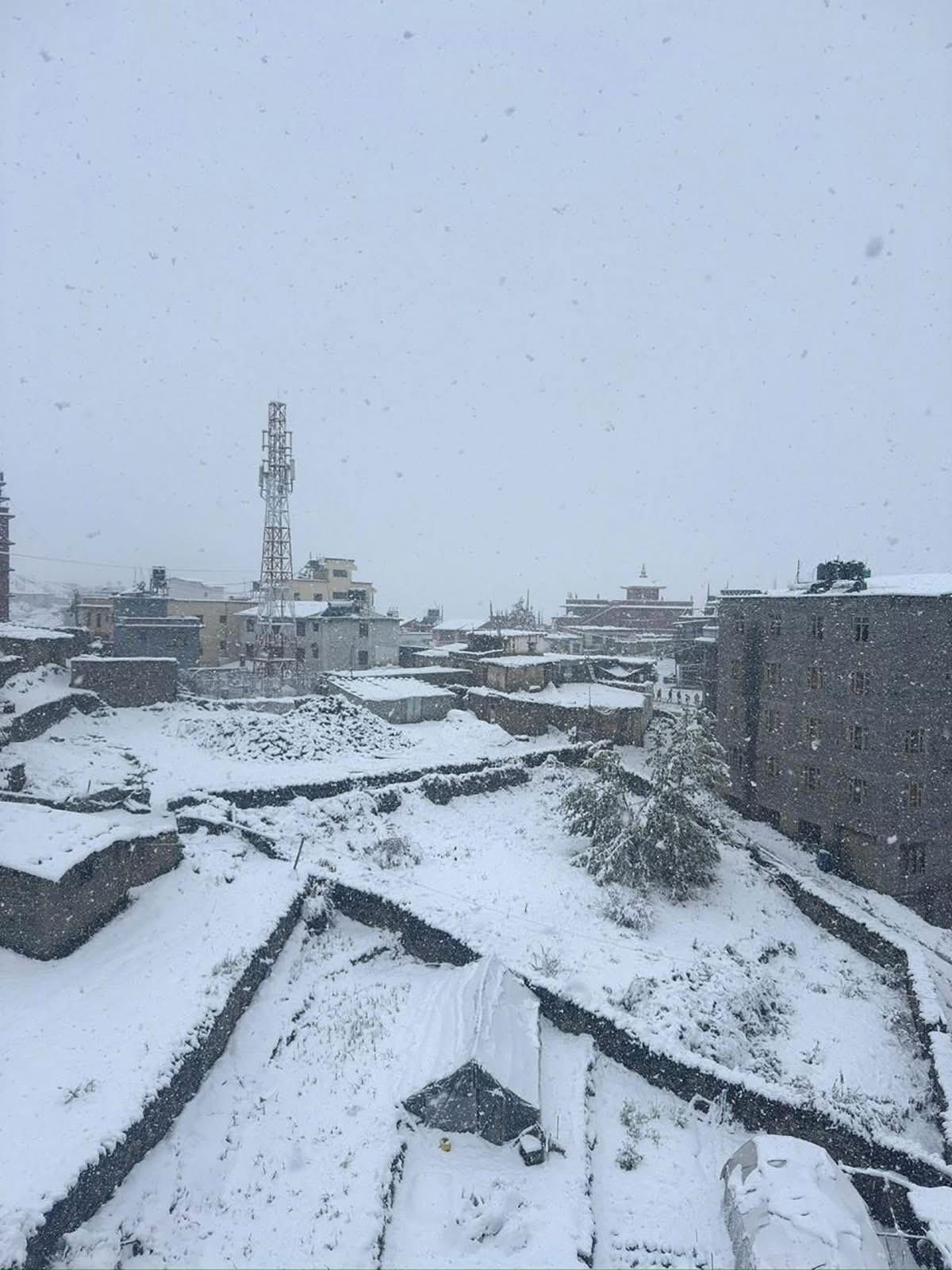 हिमपातका कारण हिमाली भेगकाे जनजीवन प्रभावित