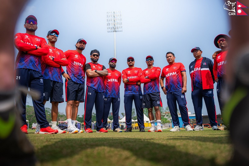 नेपाली राष्ट्रिय क्रिकेट टोलीले आज आफ्नो पहिलो अभ्यास खेलमा युएईसँग खेल्दै