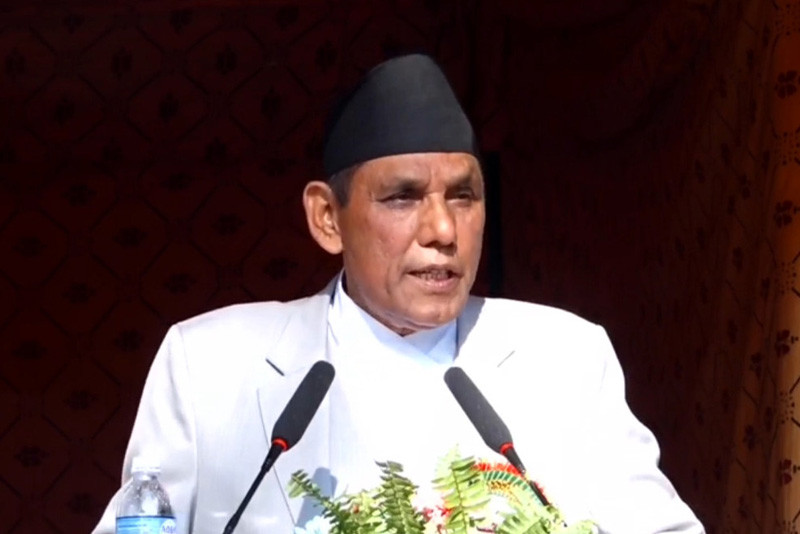 सरकारको मुख्य काम निर्वाचन सम्पन्न गर्ने हो : नारायणप्रसाद दाहाल