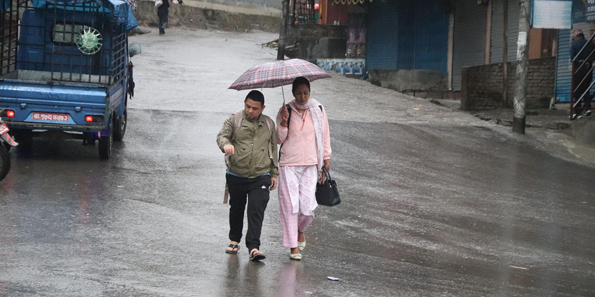 आज कोशी, बागमती र गण्डकी प्रदेशका हिमाली तथा पहाडी थोरै ठाउँमा पानी पर्ने सम्भावना