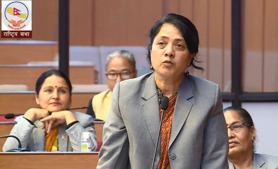 राष्ट्रिय सभामा सांसद बिमला राईको प्रश्न-  बोल्न खोज्नेको मुख थुन्न मिल्छ ?