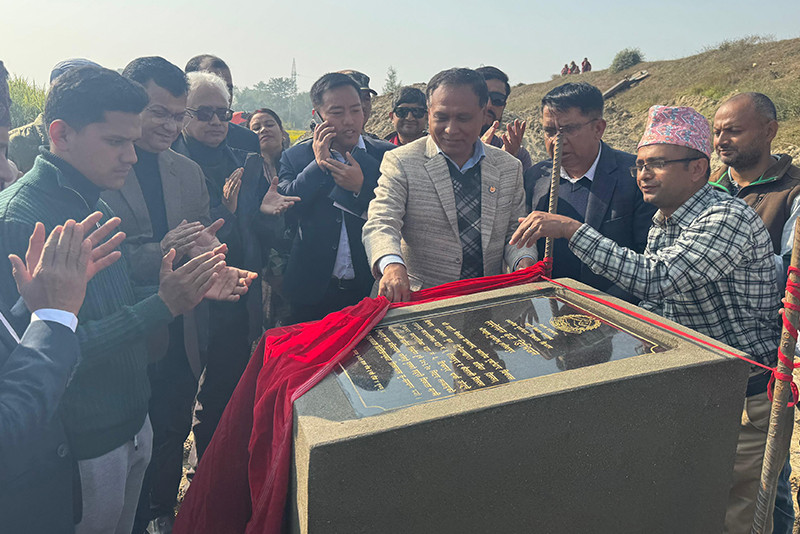बर्दिया र कैलाली जोडिँदै: कर्णाली नदीमा मल्टिस्पान झोलुङ्गे पुलको शिलान्यास